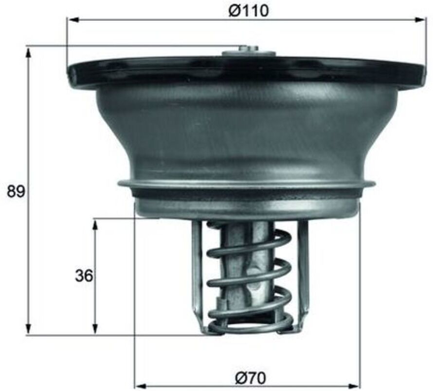 Thermostat, Kühlmittel MAHLE THD 3 82