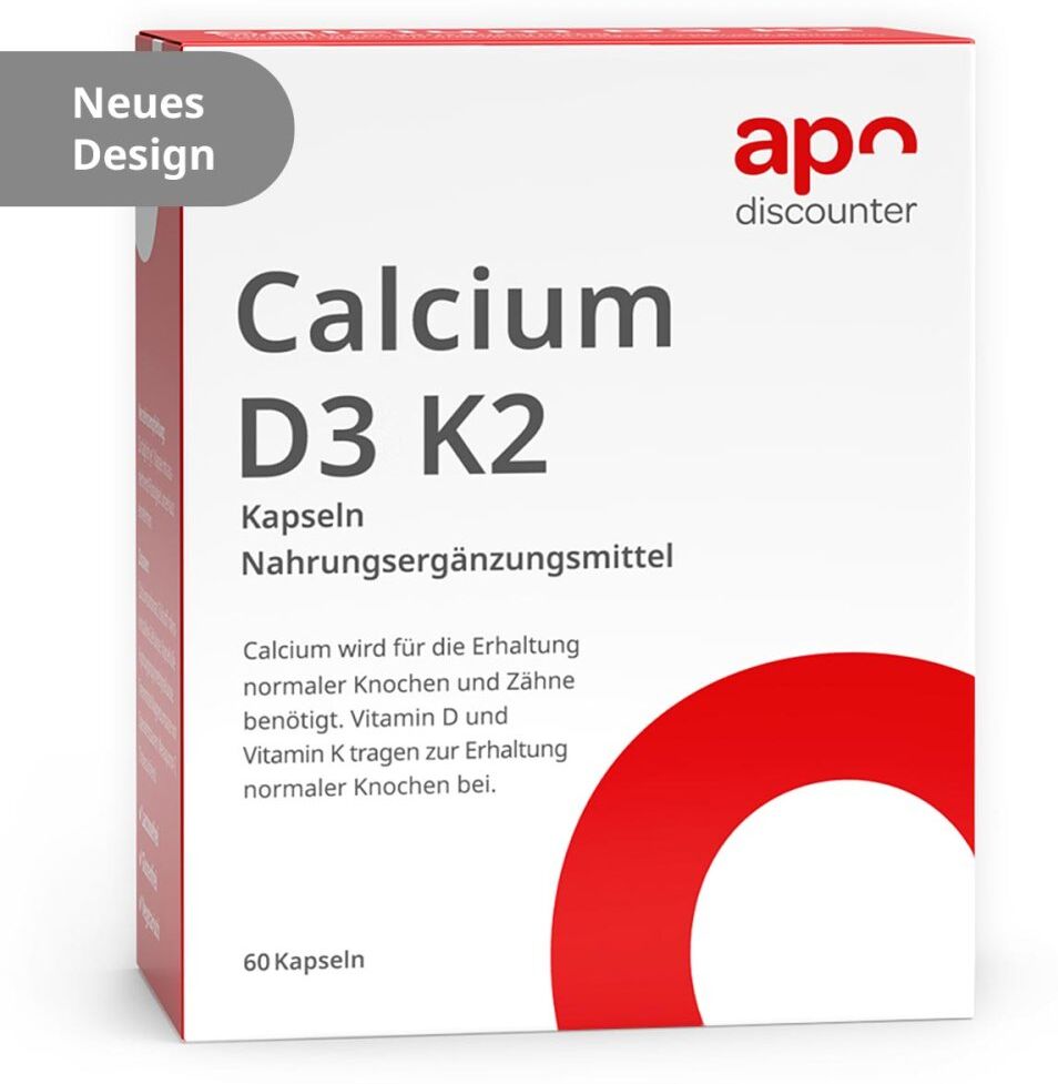Calcium D3 K2 Kapseln von apodiscounter