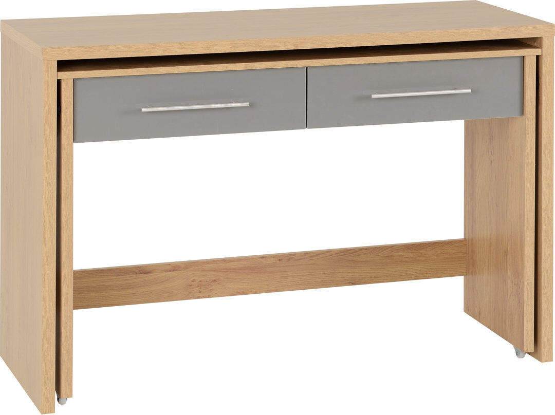 Zipcode Design Louisa Desk Grey 83cm H X 120cm W X 86cm D