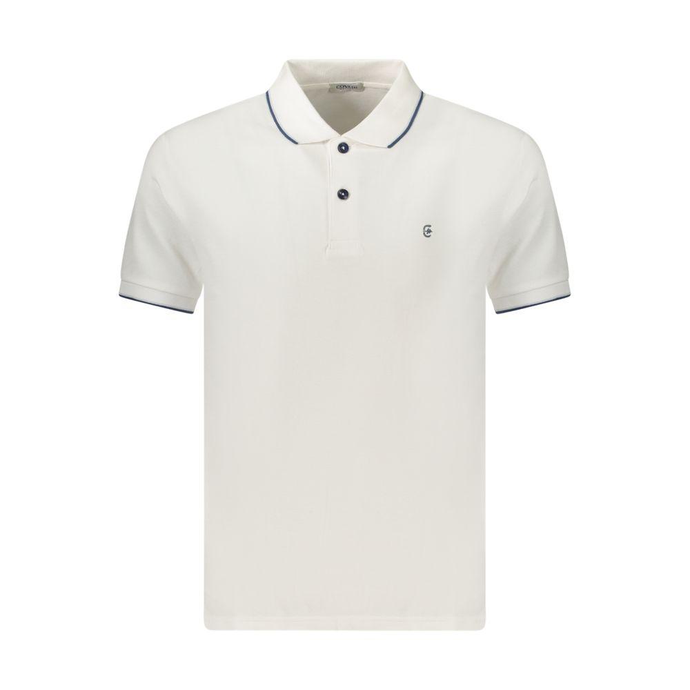 Coveri Moving Bianco Baumwolle Herren Polo