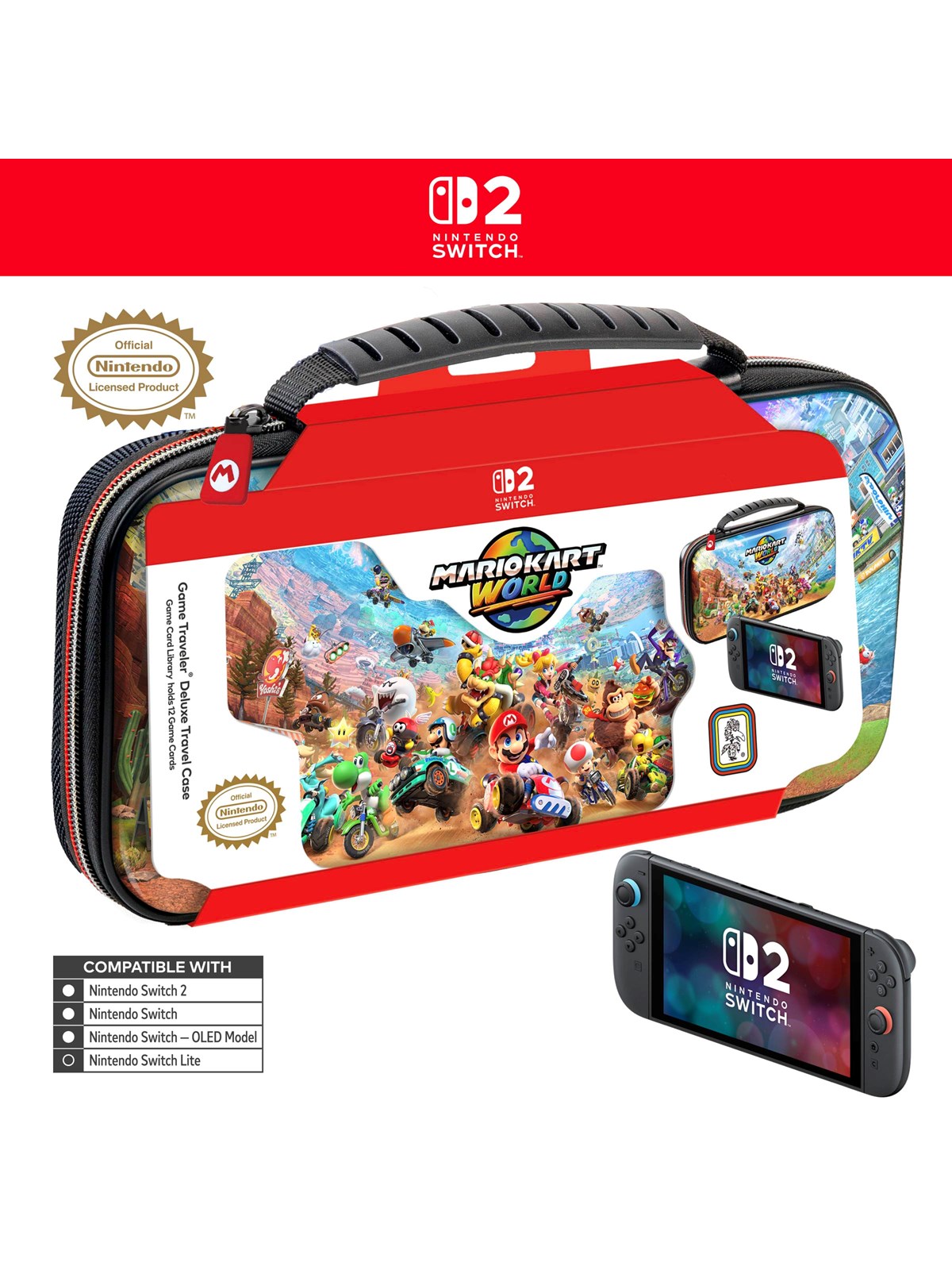Nintendo NS2 Deluxe Travel Case NS212 (Mario Kart World) - Bag - Nintendo Switch 2