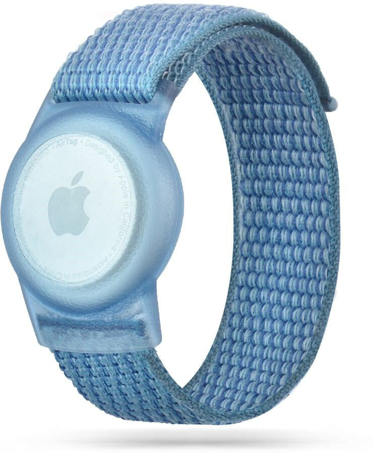 Tech-Protect Nylon - Apple AirTag 1. & 2. Gen. Rem til Børn - Blå