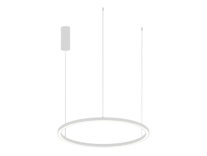 Suspension LED Hoop Ø 80cm Blanc/Blanc Matériau : Métal, Matière plastique Surface en métal : Laqué Type de matière synthétique : Silicone Type