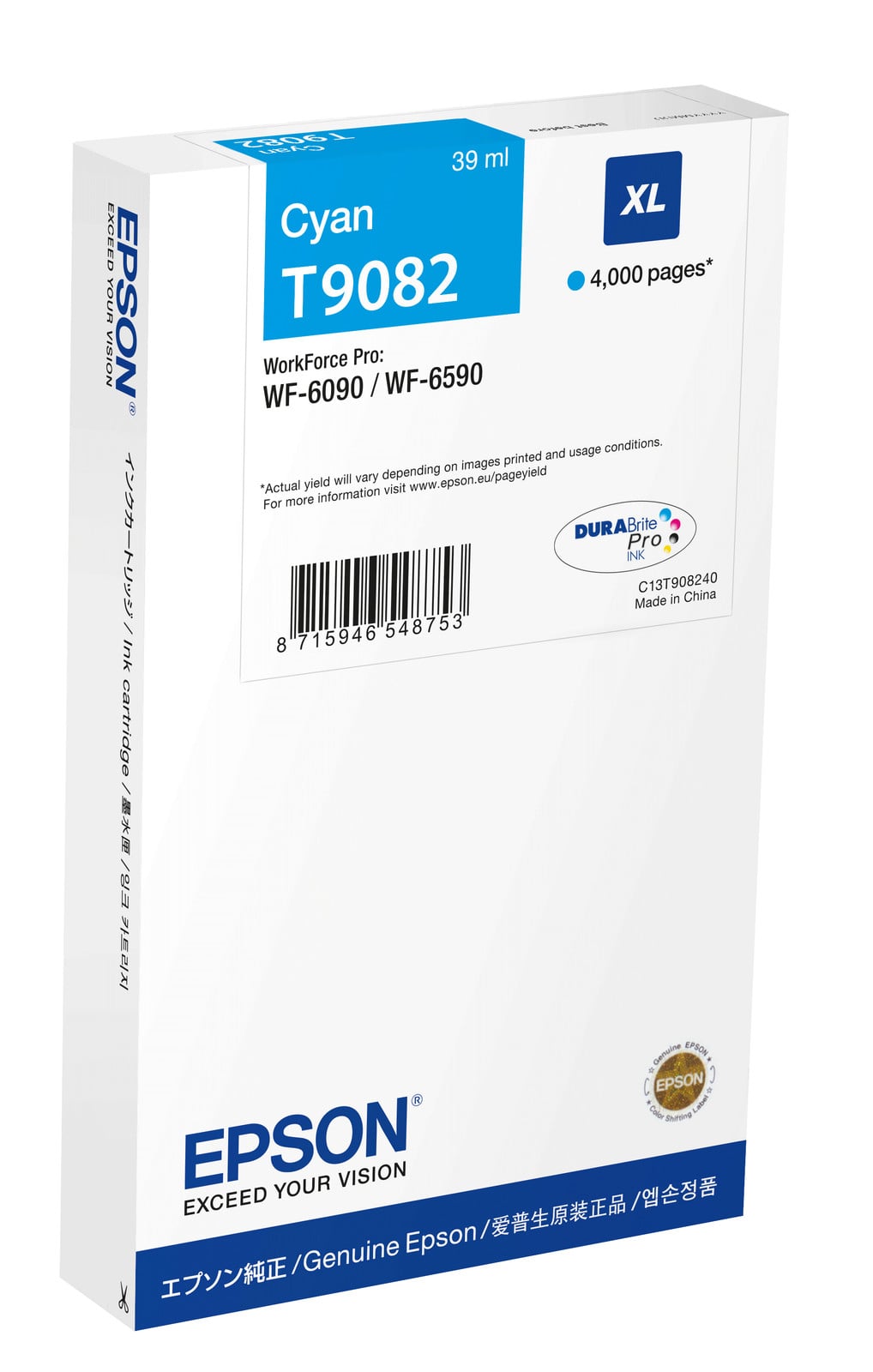 Epson inktpatroon XL, cyaan