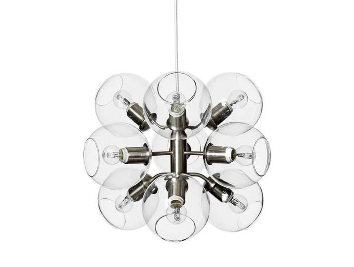 CO Bankeryd Tage hanglamp zilver-helder glas