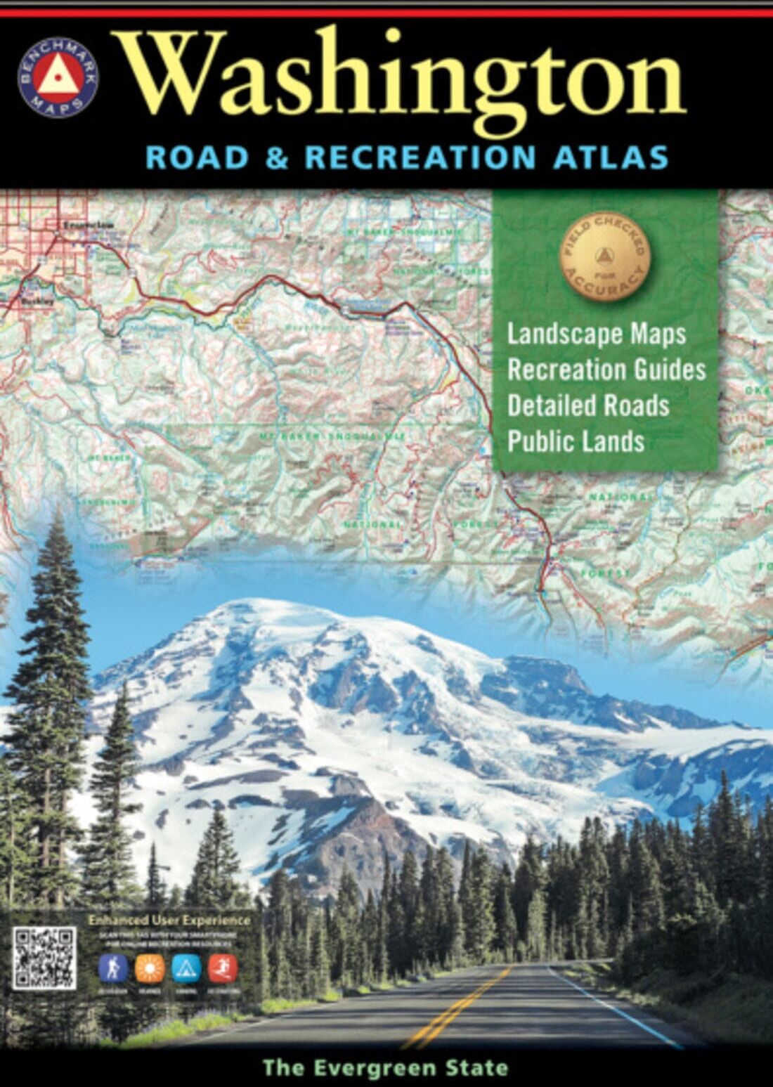 Washington Road and Recreation Atlas   Benchmark Maps