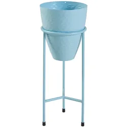Helloshop26 - Pflanzenständer im Outdoor-Stil 41 x 16 cm hellblau