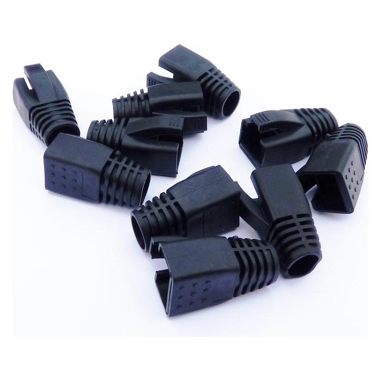 Datacom cover for RJ45 (CAT6A, CAT7) black (10pcs) (4390)