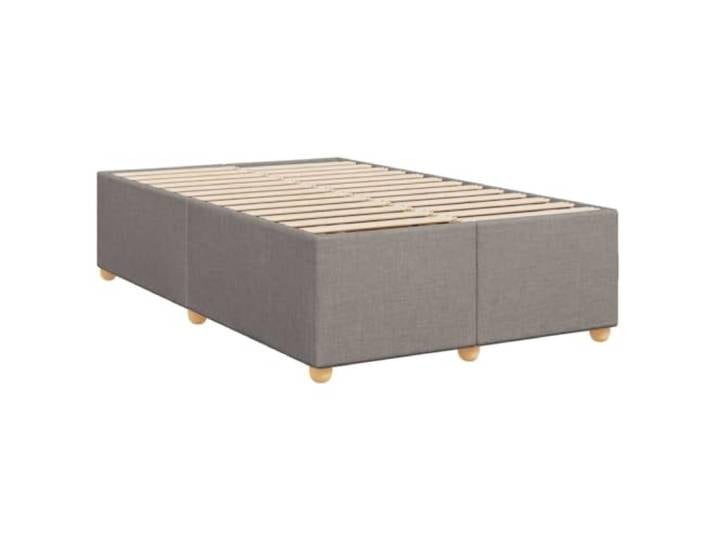 KTHLBRH Bettgestell Stoff Taupe 120 x 190 cm mit Lattenrost Atmungsaktives Polyester, robuste Füße, keine Matratze, Schlafzimmer