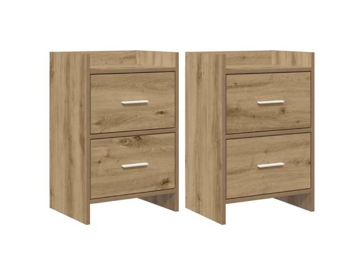 Elégance - Chic Petite Console de Lit - Tables de chevet - Lot de 2 - Chêne artisanal - 40x30x60cm_0288247