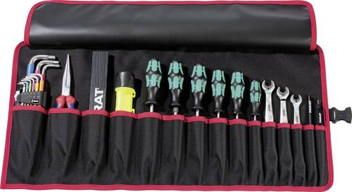 Werkzeugrolltasche 15 Fächer B670xH330mm Nyl.schwarz/rot PARAT