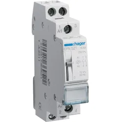 Hager EPN521 Fernschalter 2 Schließer 12V AC 16A 1PLE