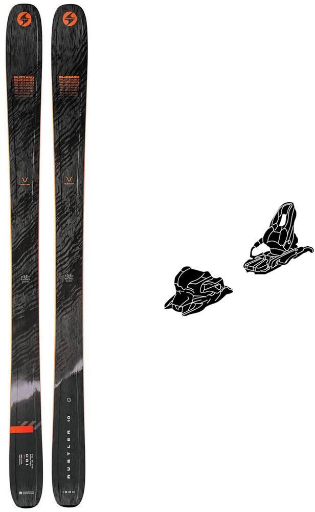 Blizzard  - Pack Ski Rustler 10 - 168 + 11.0 TP 110mm White - Ski