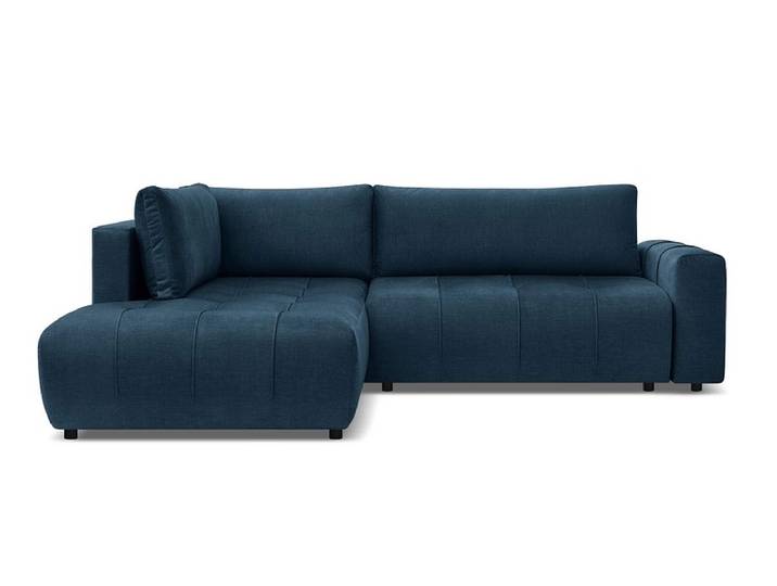 Ecksofa BOBOCHIC ARSENE Samt dunkelblau