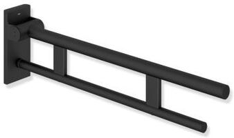 Hewi System 900 Stützklappgriff 900.50.10560DC Ausladung 900 mm, pulverbeschichtet schwarz tiefmatt