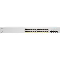 Cisco Business 220 Series CBS220-24FP-4G REMANUFACTURED (24 Ports), Netzwerk Switch, Weiss