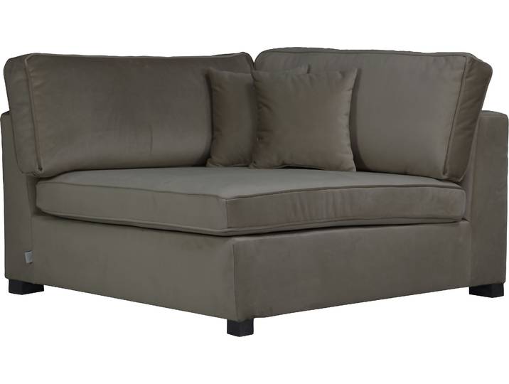 Sofa-Element, 100% Polyester, Taupe, 130×130 cm, Gepolstert, Klassisch, Home-affaire