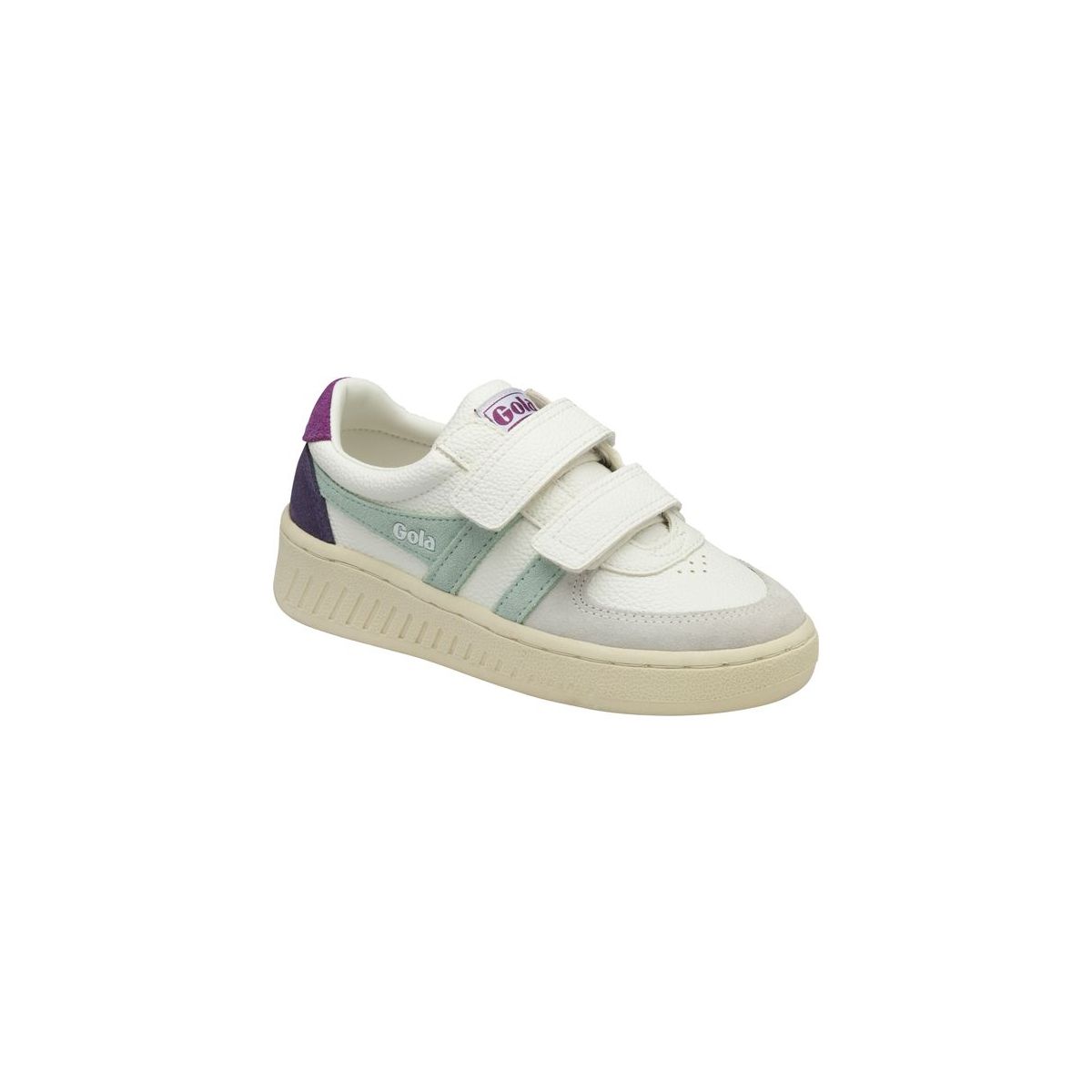 Gola Grandslam Trident Strap Sneaker Kids white/surf/foxglove (XE) 29 CKA162-XE-29-whitesurffoxglove