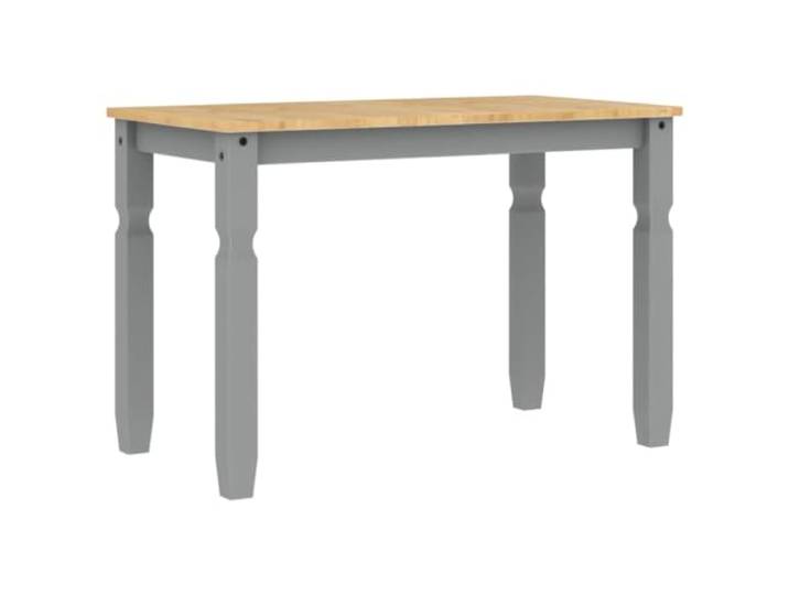 vidaXL Esstisch Corona Grau 112x60x75 cm Massivholz Kiefer