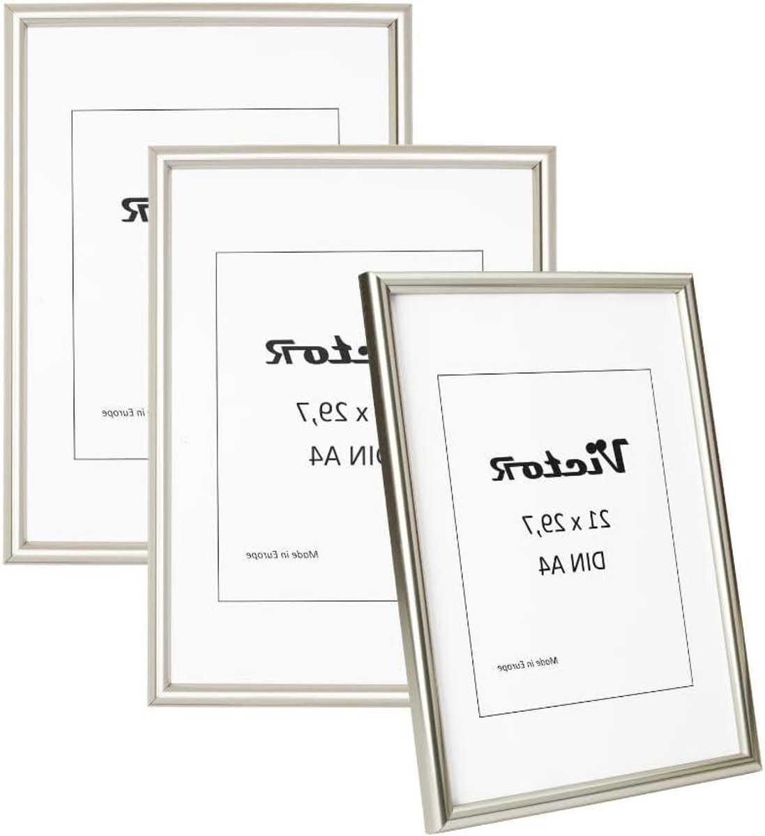 Fotolijst David - Zilver - Art Deco Design - Wanddecoratie - 21 x 30 cm