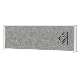 Maul Trennwand Raumgliederung MAULconnecto (B x H) 160 cm x 52.75 cm Vlies Dunkelgrau, Silber 9851695