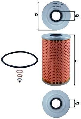 MAHLE OX 96D Oil filter