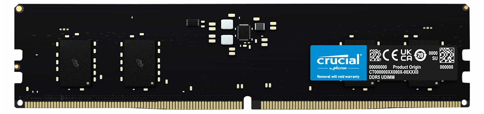 Crucial DDR5-5600 8GB UDIMM 46 CL 16 Gbit Geheugenmodule