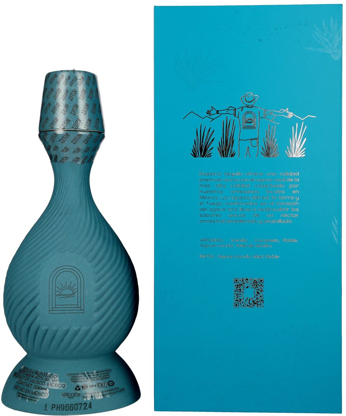 Adicciõn Tequila ADICCIŌN Tequila Reposado 100% Agave 40% Vol. 0,7l in Geschenkbox