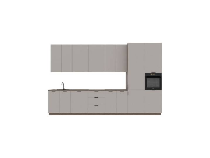 ROYAL24_MARKT Küchenzeile K73-G400 R - Kompakte Form, maximale Funktionalität, (Komplett Set), Top Qualität - Modernes Design - Feinste Materialien.