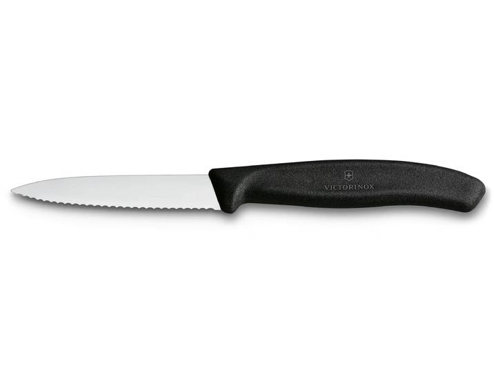 Gemüsemesser VICTORINOX Swiss Classic 6 Stück, 8 cm , schwarz, Kochmesser, Gemüsemesser