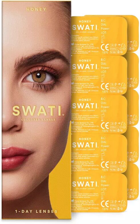 SWATI - 1day lenses (5Pairs), 5 Paar, HONEY