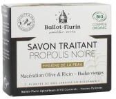 Ballot-Flurin Savon Traitant à la Propolis Noire Bio 100 g - Boîte 100 g