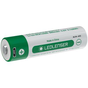 Ledlenser Akku 3,6 V, 880 mAh, AA, 14500, Li-Ion, mit USB Ladeanschluss, 1 Stück