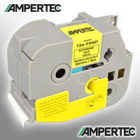 Ampertec Beschriftungsband kompatibel zu TZe-FX661 schwarz auf gelb 36mm x 8m flexibel laminiert
