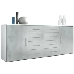 SIDEBOARD Verona Beton Oxid Optik