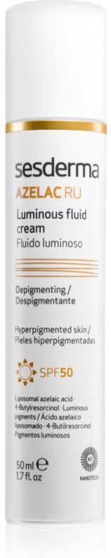 Sesderma Azelac RU Luminous Fluid Cream aufhellendes Fluid SPF 50 50 ml