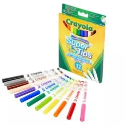 Crayola: Auswaschbare Filzstifte mit feiner Spitze, 12er-Pack
