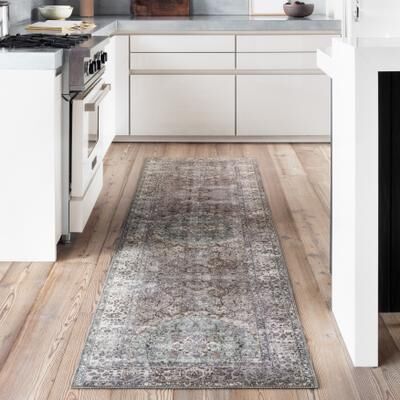 Alexander Home Isabelle Traditional Vintage Border Printed Area Rug