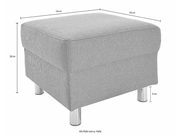 Hocker HOME AFFAIRE Jamie , beige, B:54cm H:38cm T:54cm, Microfaser PRIMABELLE (100% Polyester);Struktur fein ( 100% Polyester);Struktur grob ( 100% Polyester);Luxus-Kunstleder, Hocker, Hocker