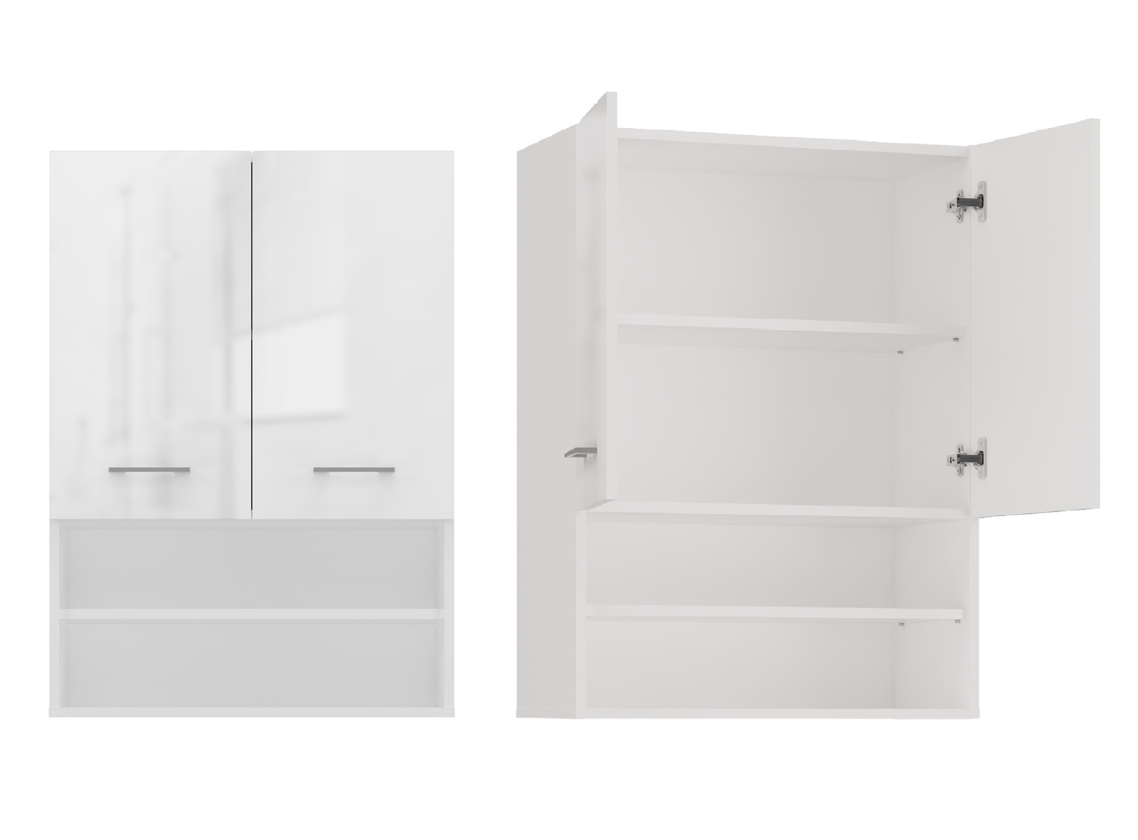 Top e shop POLA MINI DK BPOŁ: Witte wandkast voor de badkamer