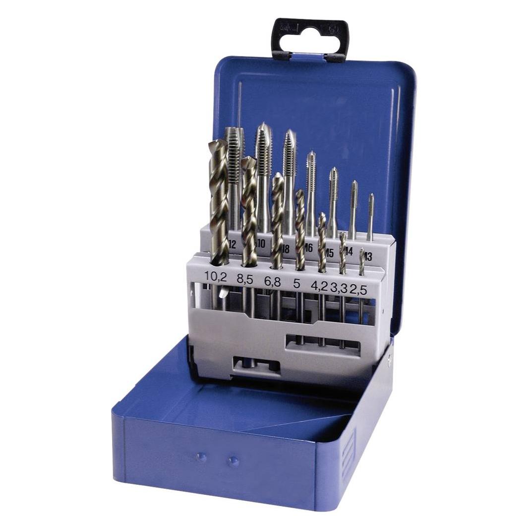 Eventus by Exact 10317 Maschinengewindebohrer-Set 14teilig metrisch Rechtssch (10317)