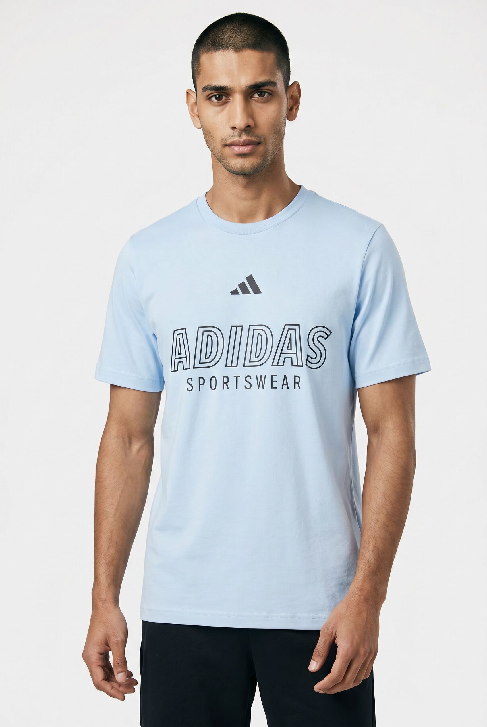 T-Shirt ADIDAS SPORTSWEAR "HOUSE OF TIRO LINEAR GRAPHIC", Herren, Gr. XXL, blau (glow blau), Obermaterial: 100% Baumwolle, Shirts T-Shirt glow blau XXL