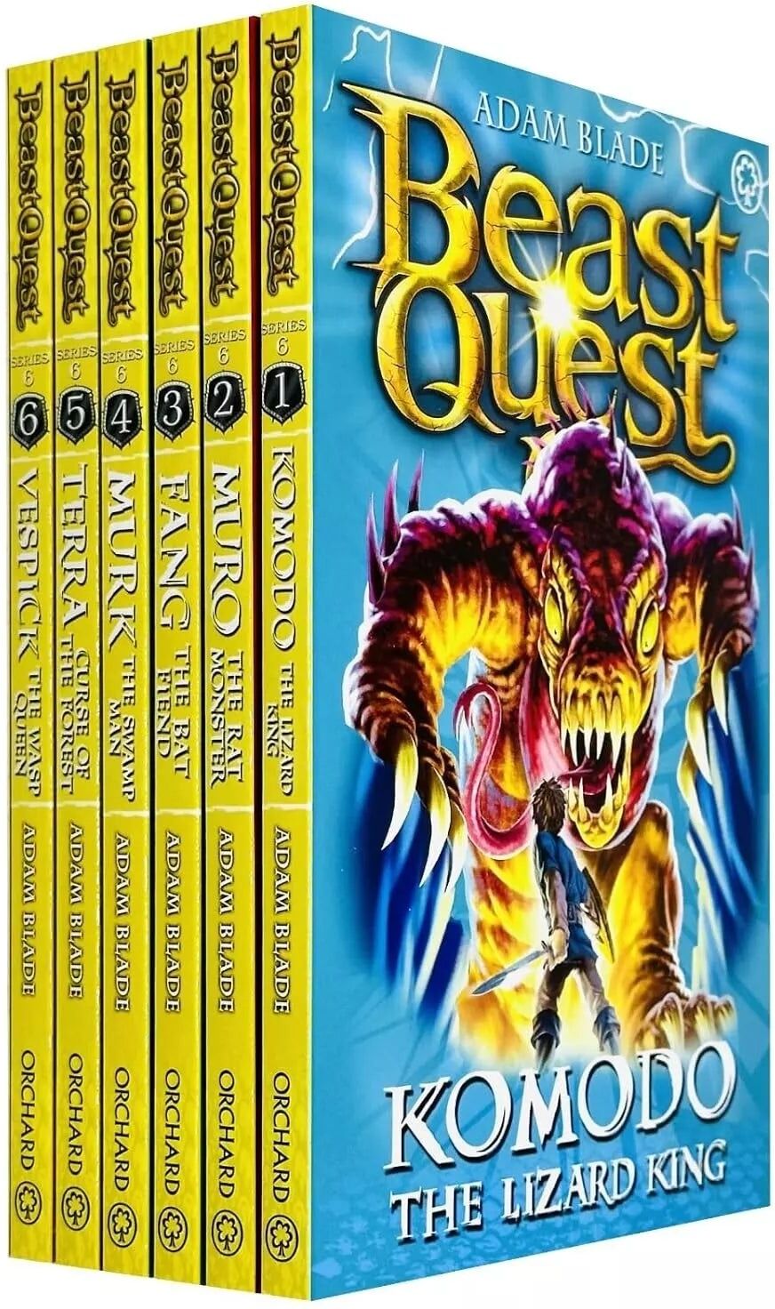 Orchard Books Beast Quest World of Chaos Series 6 - 6 Books Collection Set by Adam Blade - Paperback - Ages 7-9 Fantasy Adventure