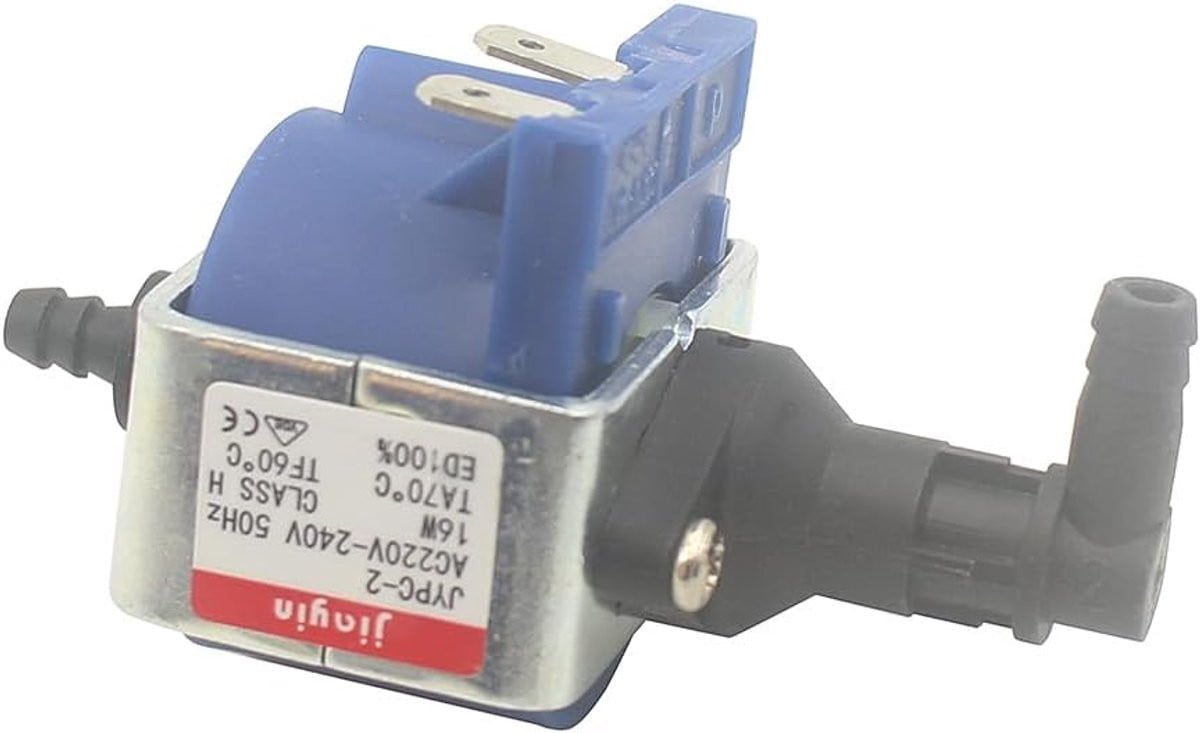 Zwarte roestvrijstalen solenoid trillingspomp voor stoomapparaten met 3 bar druk