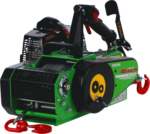 Docma VF150 Automatic - Forstseilwinde - Motor Solo HP50E-A - Seil Ø 6mm 60m