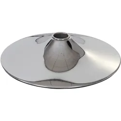 Fußplatte Fuß Fußteller für Barhocker Loungesessel, chromoptik ~ Ø 38,5cm