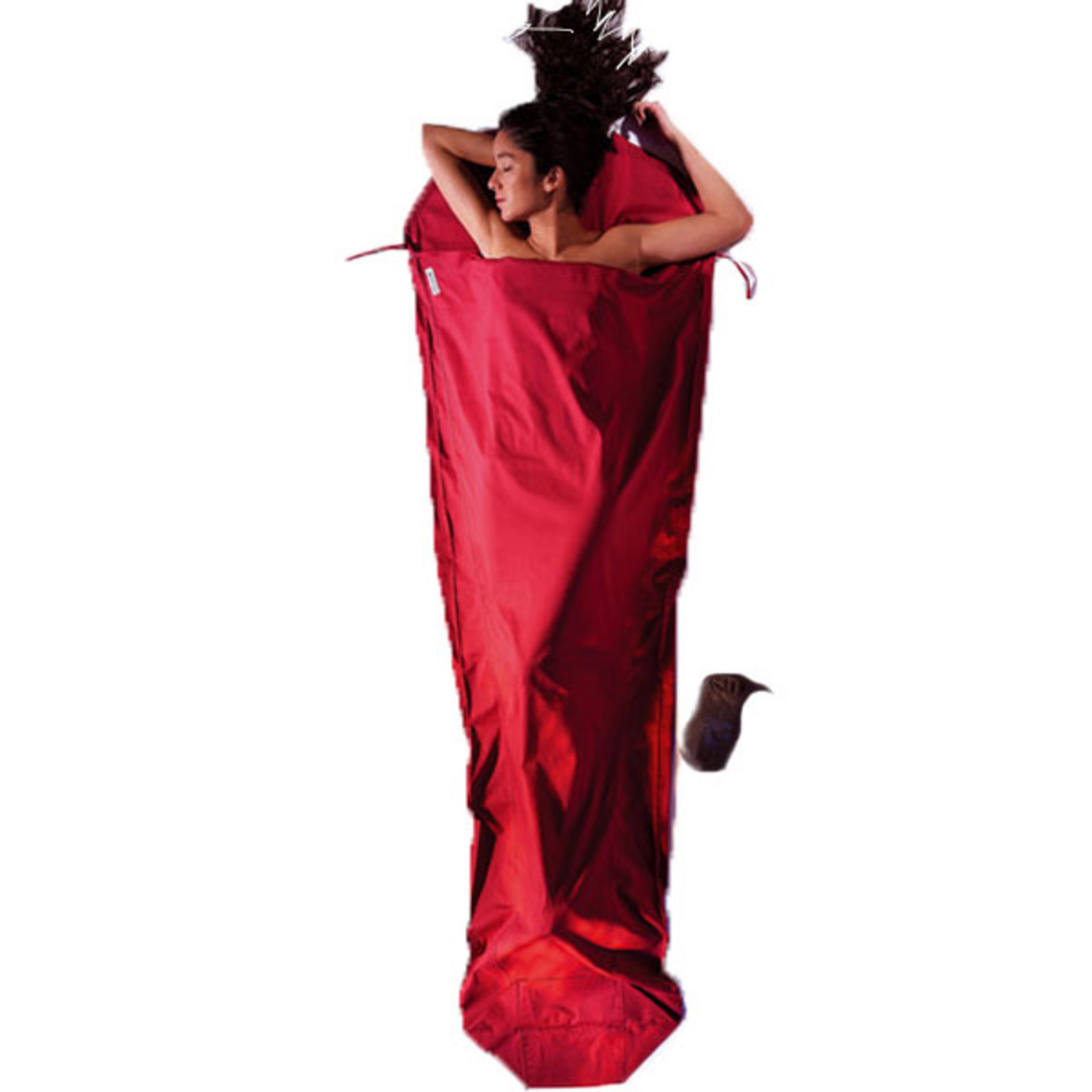Cocoon MummyLiner Cotton Schlafsack Hüttenschlafsäcke & Inlets rot Größe MAX. 230CM Camping