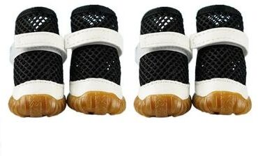 Uplift Treasures Breathable Anti Slip Summer Dog Shoes black xs