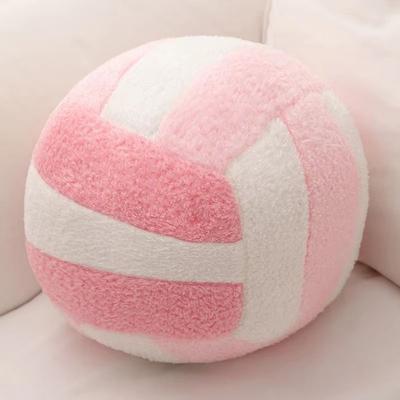Inspire Curations Simulation Volleyball Plush Toy Pillow Soft Sports Ball Plush For Kids pink 8.7 9.4 In