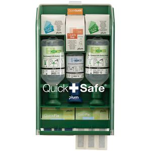 Plum Erste-Hilfe-Station QuickSafe Box Food, 132-teilig, mit Augenspülungen & Verbandsmaterial